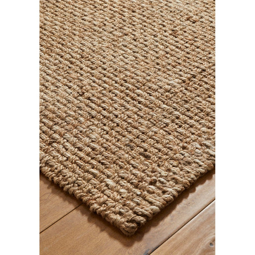 Naturals Hand-Woven Jute Flatweave Basket Natural/Bleach Runner