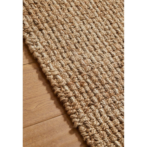 Naturals Hand-Woven Jute Flatweave Basket Natural/Bleach Runner