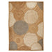 Naturals Hand-Woven Jute Flatweave Circles Natural/Bleach Rug