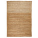 Naturals handgeweven jute platgeweven tapijt met strepen naturel/bleekmiddel