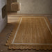 Naturals Jute Border Border Flatweave Natural/Bleach Alfombra