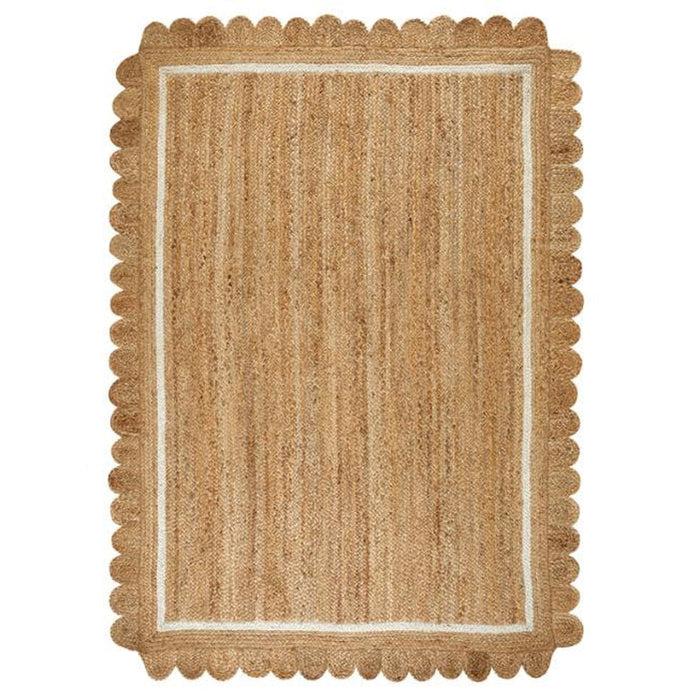 Naturals Jute Border Border Flatweave Natural/Bleach Alfombra