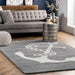Nautical Anchor Area Rug 120x180 cm