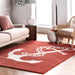 Nautical Anchor Area Rug in Rust Color