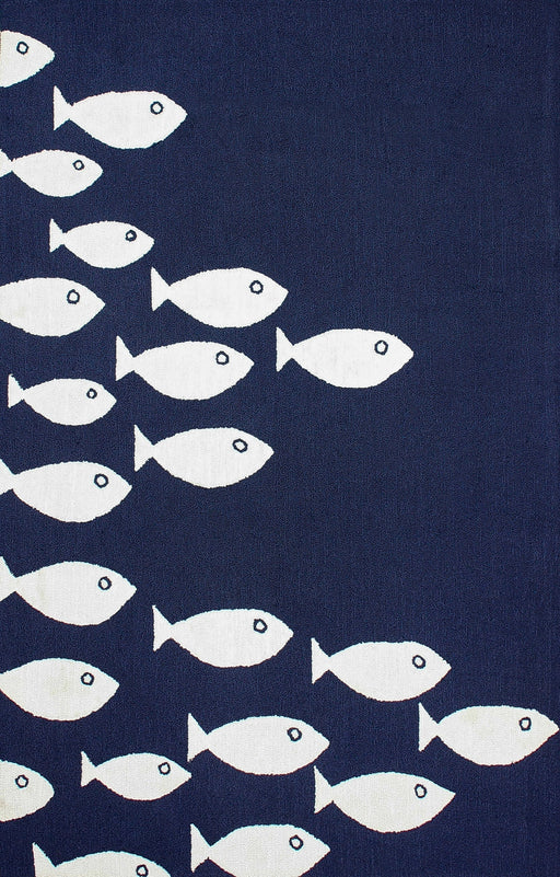 Nautical Fish Area Rug for Indoor and Outdoor Use