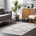 Nautical Striped Area Rug 120x180 cm Light Grey