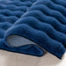Navy Checkered Washable Plush Cloud Area Rug
