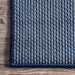 Navy Flatweave Area Rug For Indoor Outdoor Use 150x240 cm