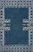 Navy Geometric Machine Washable Area Rug 160x230 cm