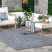 Navy Hand-Braided Rug For Indoor And Outdoor Use