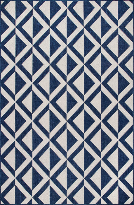 Navy Indoor Outdoor Area Rug Soft Fibers