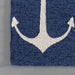 Navy Indoor Outdoor Area Rug for Kitchen and Family Room