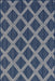 Navy Indoor Outdoor Trellis Area Rug 5x7 Feet