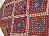 Navy Kilim Rug 340cm x 190cm Handcrafted Vintage Design