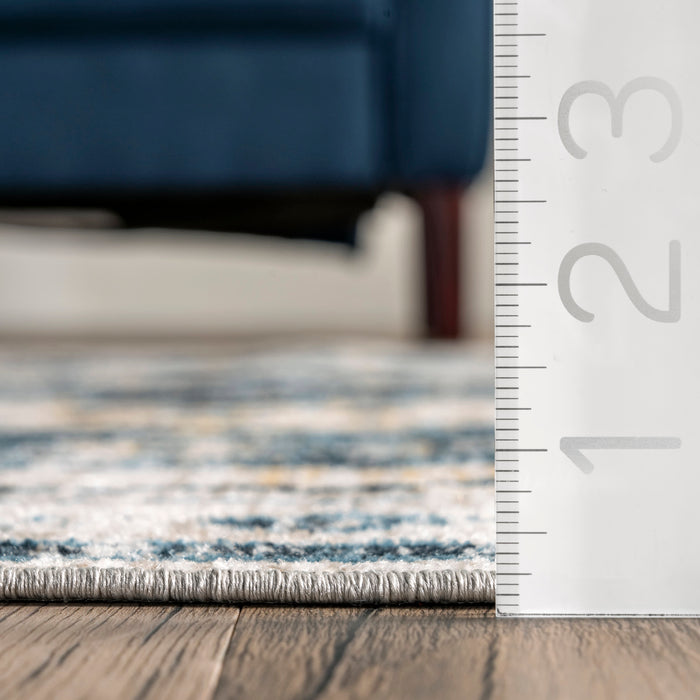 Navy Machine Washable Vintage Area Rug 120x180 cm