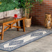 Navy Medallion Area Rug for Indoor and Outdoor Use