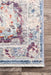 Tappeto area marginale medaglione blu scuro 140x200 cm