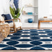 Navy Mod Trellis Area Rug 150x230 cm