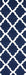 Navy Moroccan Trellis Wool Rug for Contemporary Decor