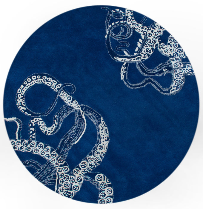 Marine Octopus Tail Area Rug voor Coastal Home Decor