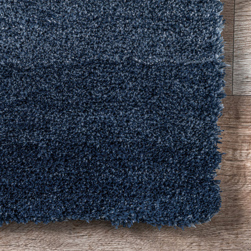 Navy Ombre Shag Area Rug 1.27 Cm Pile Height