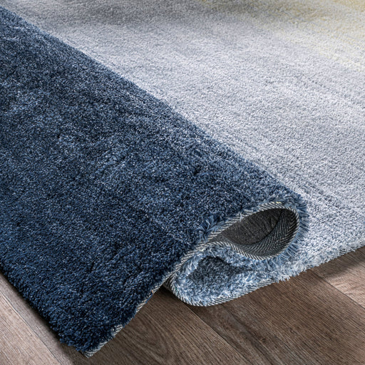 Navy Ombre Shag Area Rug 1.27 Cm Pile Height