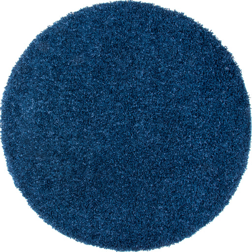 Navy Plush Shag Area Rug 160 x 230 cm