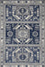 Navy Saharan Pattern Area Rug for Living Room