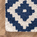 Navy Scandinavian Wool Area Rug 150x240 cm