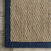 Navy Seagrass Area Rug for Living Room and Bedroom