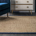 Navy Seagrass Area Rug for Living Room and Bedroom