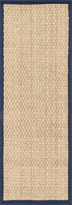 Navy Seagrass Area Rug for Living Room and Bedroom