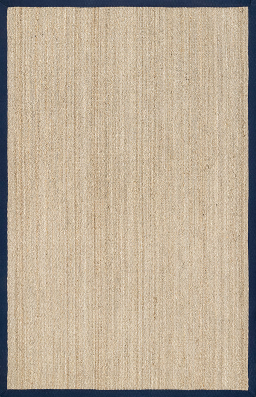 Navy Seagrass Border Area Rug for Home and Office