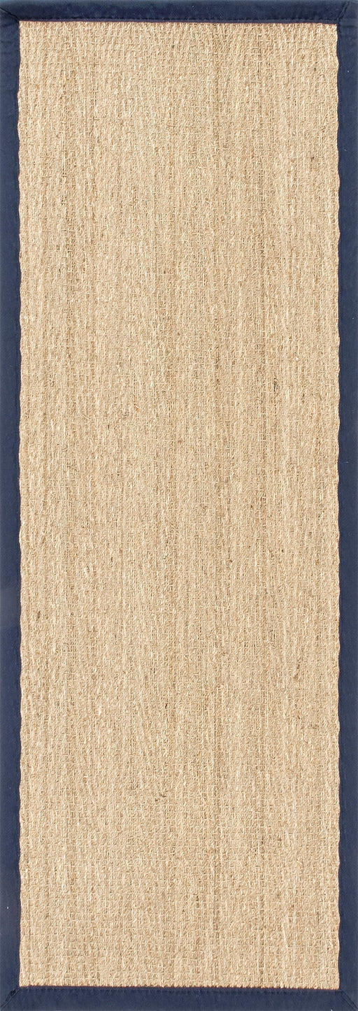 Navy Seagrass Herringbone Area Rug 120x180 cm