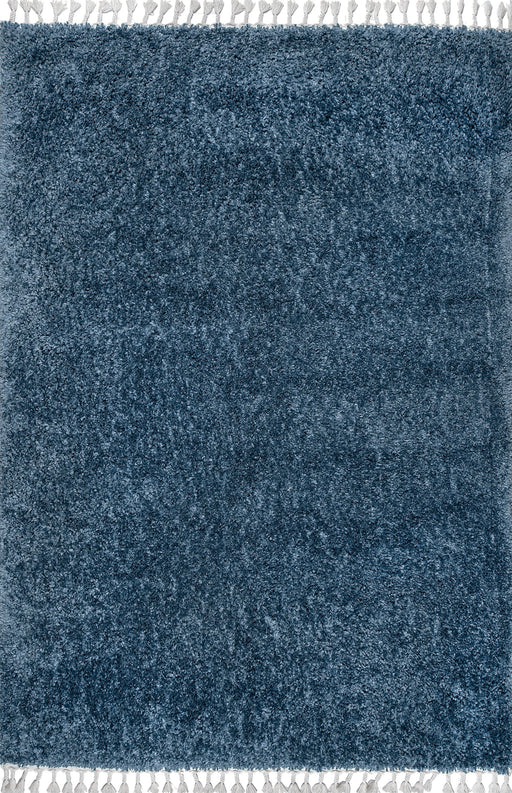 Tappeto a pelo lungo blu scuro 120x180 cm per un Home elegante