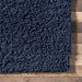 Marineblauw shag-tapijt 120x180 cm voor comfortabele woonruimtes