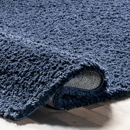 Navy Shaggy Plush Area Rug 150x240 cm