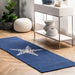 Navy Starfish Rug for Indoor and Outdoor Spaces