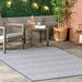 Navy Striped Area Rug for Indoor and Outdoor Spaces
