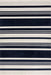 Navy Striped Indoor Outdoor Area Rug 120x180 cm