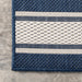 Navy Striped Indoor Outdoor Area Rug by Lauren Liess