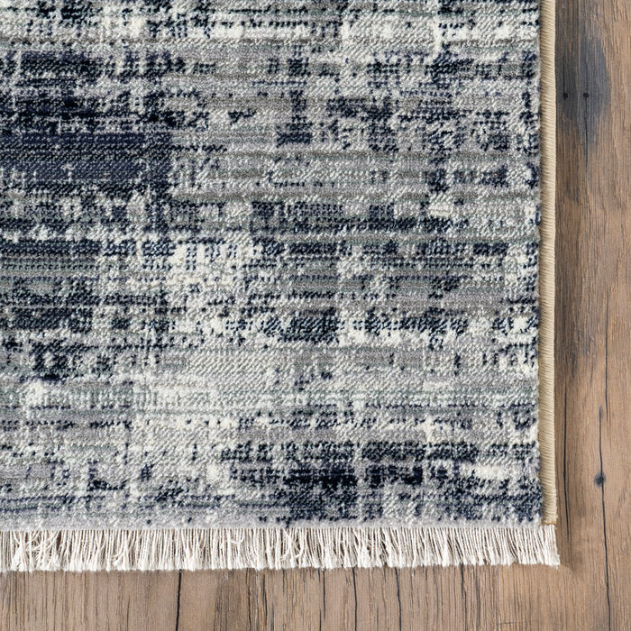 Navy Vintage Blocks Area Rug 150cm x 230cm