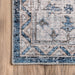 Navy Washable Medallion Area Rug for Home Decor