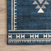 Navy Washable Persian Rug for Home Decor