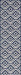 Navy Winged Birdseye Lattice Area Rug 152x244 cm