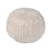 New Zealand Wool Hand Knitted Pouf for Home Decor