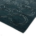 Nexus Octagon Modern Geometric High-Density Heavyweight Hand-Carved Wool&Viscose OC02 Petrol Rug