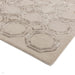 Nexus Octagon Modern Geometric High-Density Heavyweight Hand-Carved Wool&Viscose OC03 Beige Rug