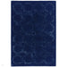 Nexus Octagon Modern Geometric High-Density Heavyweight Hand-Carved Wool&Viscose OC04 Navy Rug
