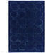 Nexus Octagon Modern Geometric High-Density Heavyweight Hand-Carved Wool&Viscose OC04 Navy Rug